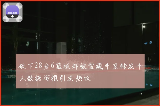 砍下28分6篮板却被雪藏申京转发个人数据海报引发热议