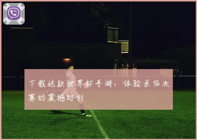 下载这款世界杯手游，体验亲临决赛的震撼时刻