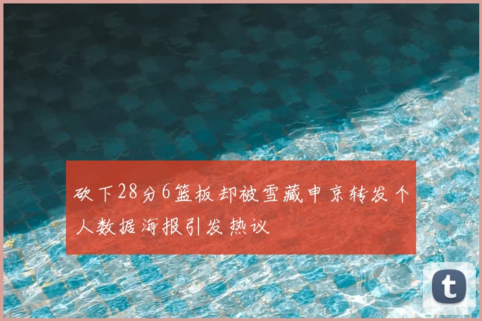 砍下28分6篮板却被雪藏申京转发个人数据海报引发热议