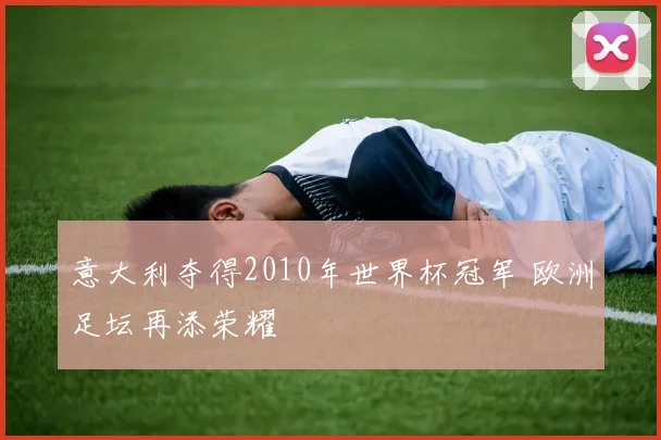 意大利夺得2010年世界杯冠军 欧洲足坛再添荣耀
