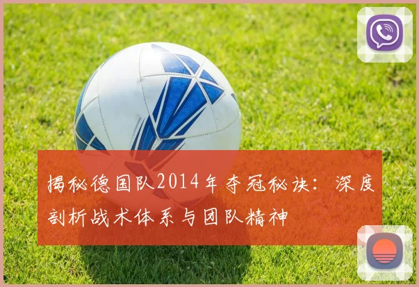 揭秘德国队2014年夺冠秘诀:深度剖析战术体系与团队精神